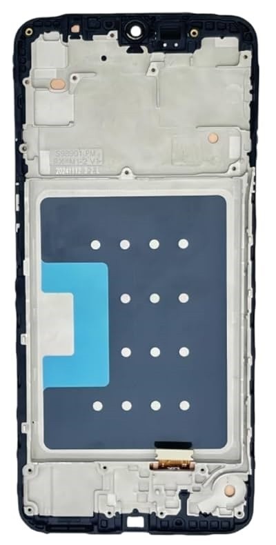 Ekranas Samsung M166 M16 5G su lietimui jautriu stikliuku ir rėmeliu Black (TFT version) HQ