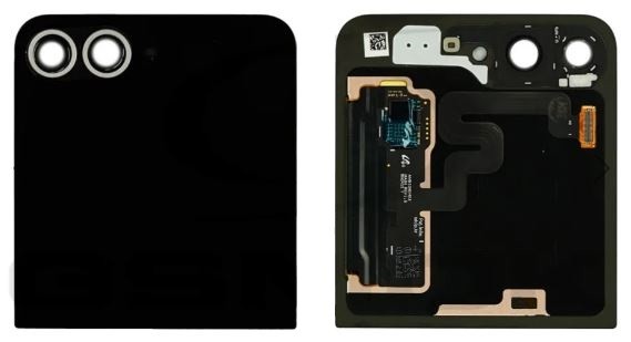 Ekranas Samsung F741 Z Flip6 5G su lietimui jautriu stikliuku išorinis (Outer) Silver Shadow originalus (used Grade B)