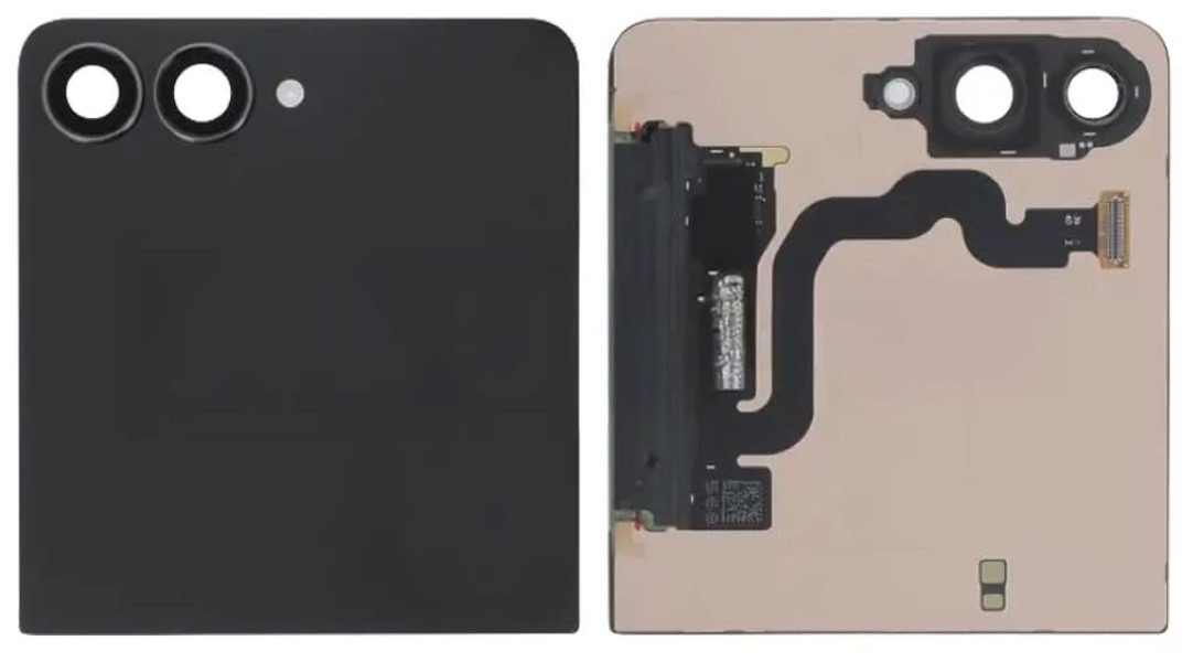 Ekranas Samsung F766 Z Flip7 5G su lietimui jautriu stikliuku išorinis (Outer) Jet Black originalus (used Grade A)