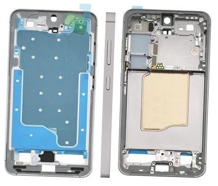 Ekranas Samsung S931 S25 su lietimui jautriu stikliuku ir rėmeliu Silver Shadow originalus (used Grade C)