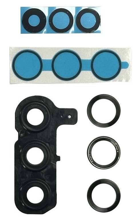 Samsung S936 S25 Plus kameros stikliukas su rėmeliu Black ORG