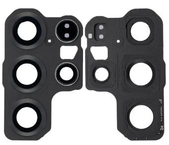 Samsung S938 S25 Ultra kameros stikliukas su rėmeliu Black ORG