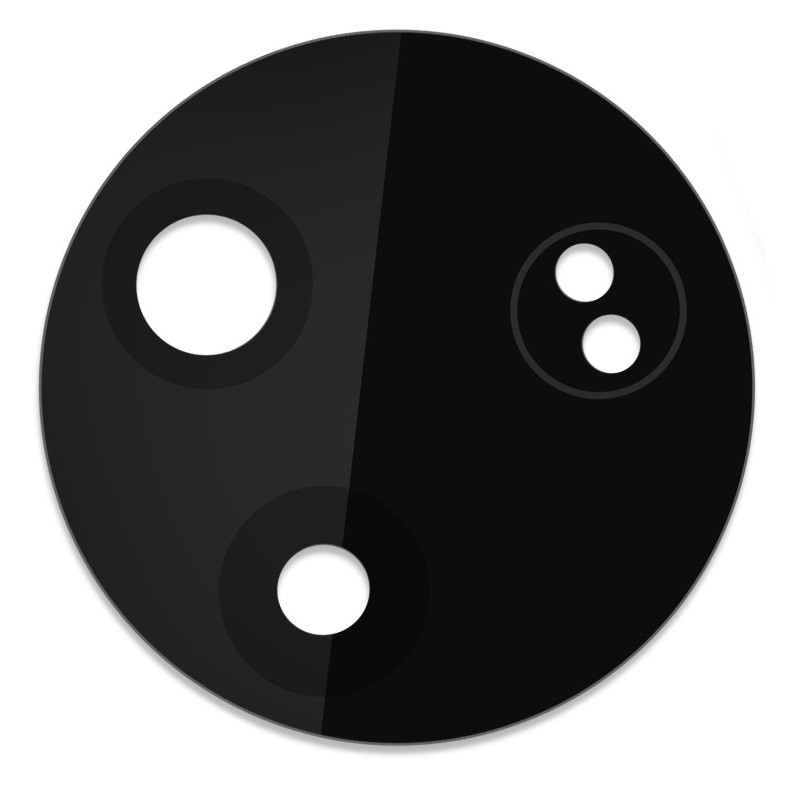 Xiaomi Poco F7 Pro kameros stikliukas Black (only lens) ORG