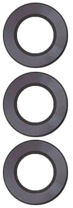 Samsung S731 S25 FE kameros stikliukas Black (only lens 3pcs) ORG