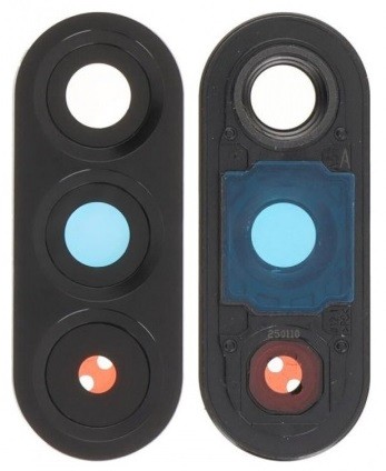 Samsung A566 A56 kameros stikliukas su rėmeliu Black ORG