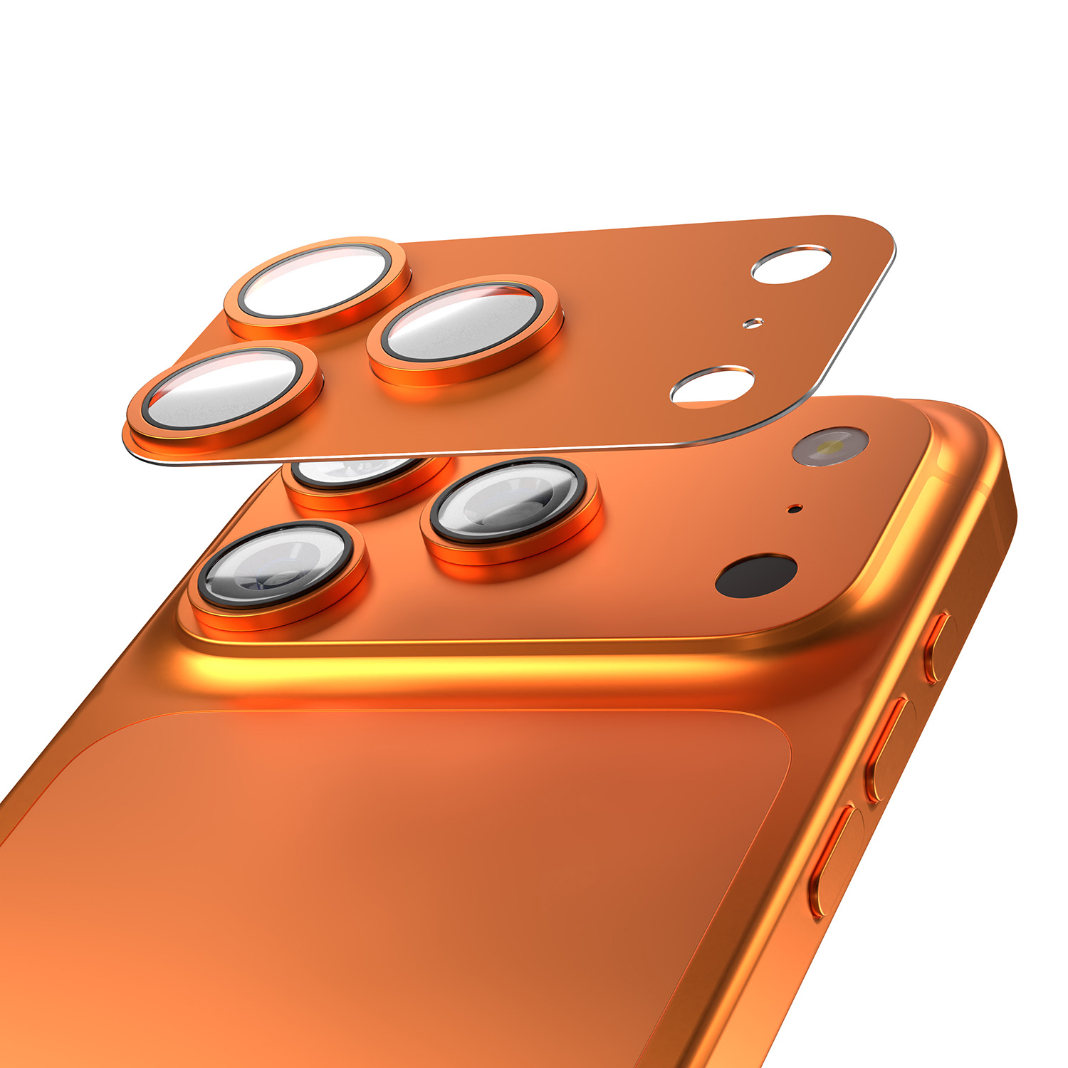 Etteri kameros lęšio apsauga iPhone 17 Pro oranžinis