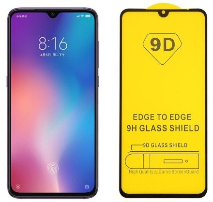 TEMPRED GLASS PREMIUM 9D FULL GLUE HUAWEI Y6P juodas