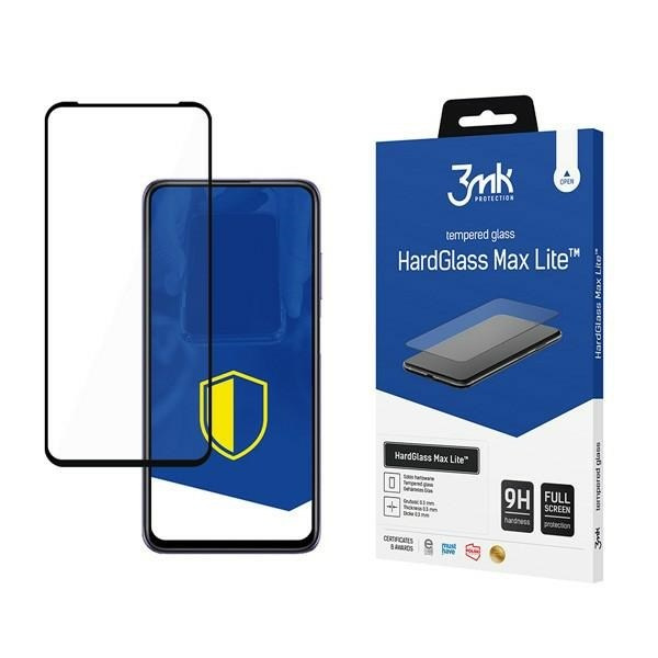 3MK Grūdintas stiklas Hard Glass Max Lite XIAOMI REDMI NOTE 9T 5G juodas