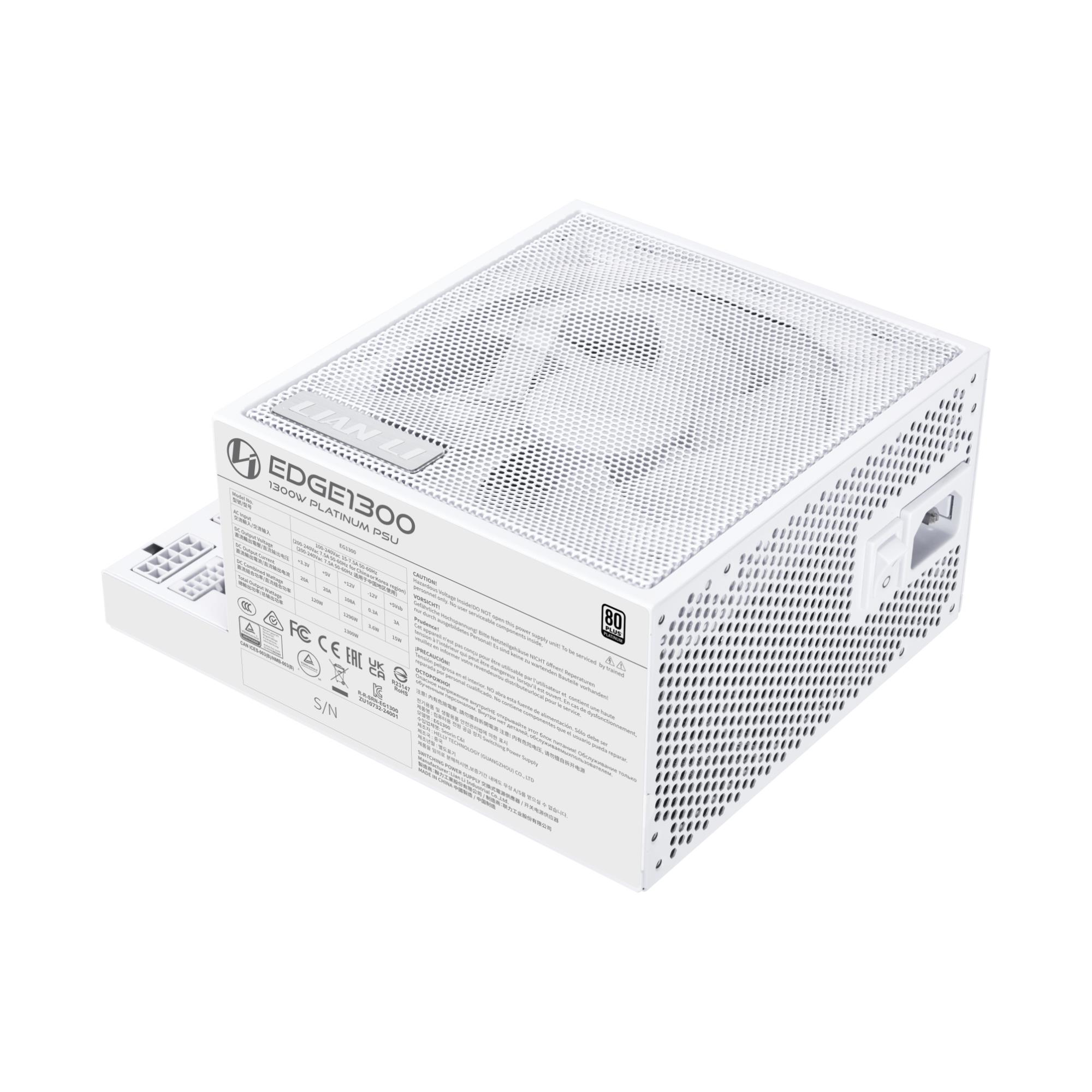 Lian Li Edge 850W maitinimo blokas 80+ Platinum baltas