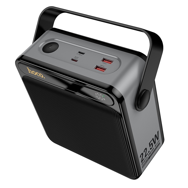 Išorinė baterija Power Bank Hoco J161 22.5W+PD20W 80000mAh juoda