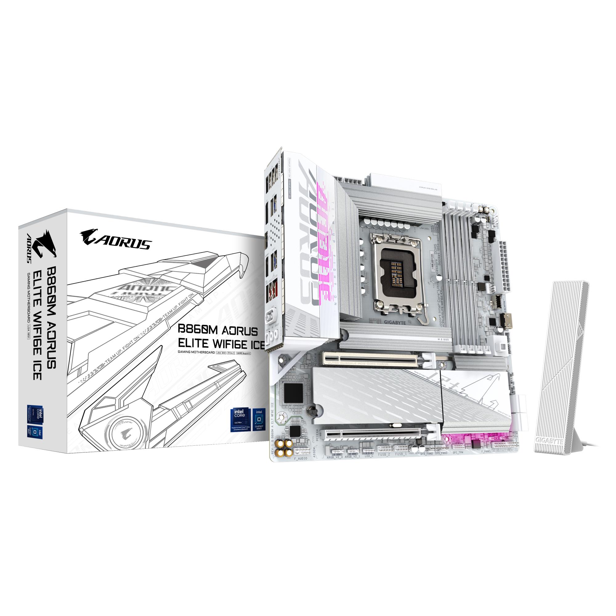 Pagrindinė plokštė GIGABYTE Intel B860 LGA1851 Micro-ATX DDR5