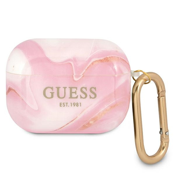 Guess GUAPUNMP AirPods Pro coverpink/rožinis Marble Collection
