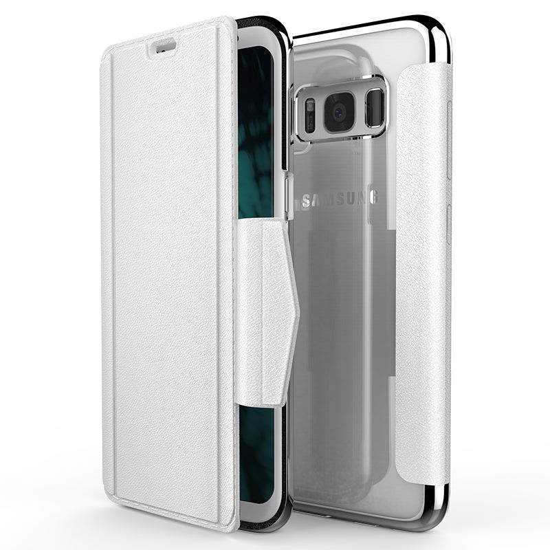X-Doria Engage Folio - Wallet dėklas Samsung Galaxy S8+ (baltas)