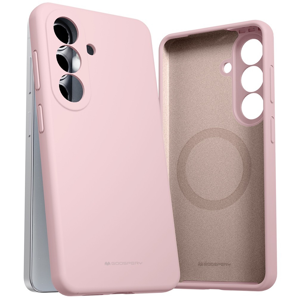 Dėklas Mercury Pure Magsafe Silicon Case Samsung A576 A57 5G rožinio smėlio