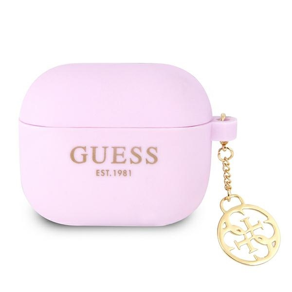 Guess GUA3LSC4EU AirPods 3 dėklas violetinis/violetinis Charm 4G Collection