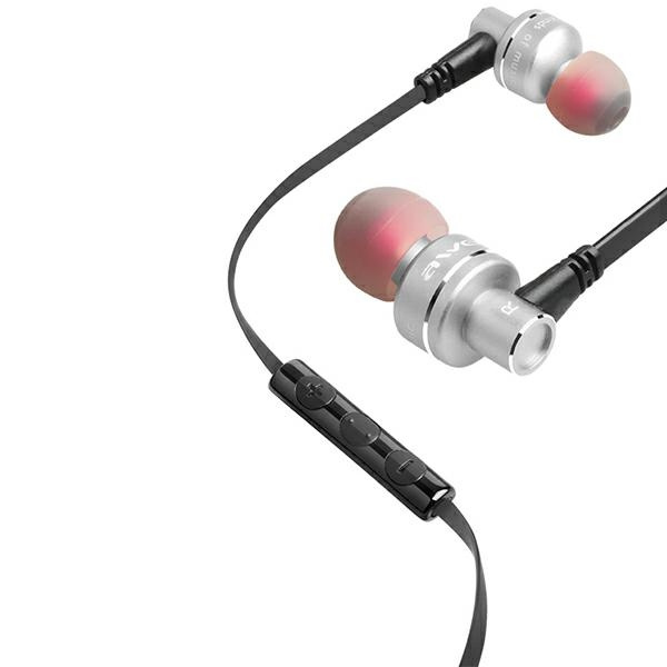 AWEI STEREO ausinės ES-10TY 3.5MM JACK pilkas / pilkas
