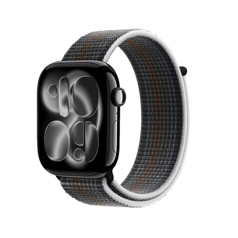 Crong Nylon - Sport Band for Apple Watch 44/45/46/49 mm (vidurnakčio Run)