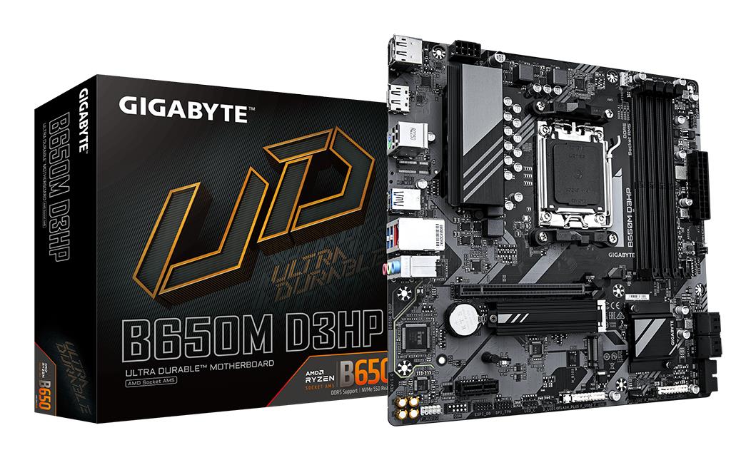 Pagrindinė plokštė GIGABYTE AMD B650 SAM5 Micro-ATX DDR5 4 lizdai
