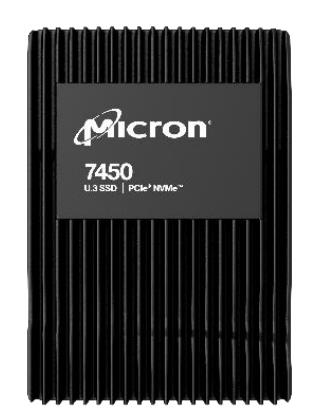 Micron 7450 MAX 1.6TB PCIe NVMe SSD diskas U.3 skaitymas 8000 MB/s rašymas 1500 MB/s