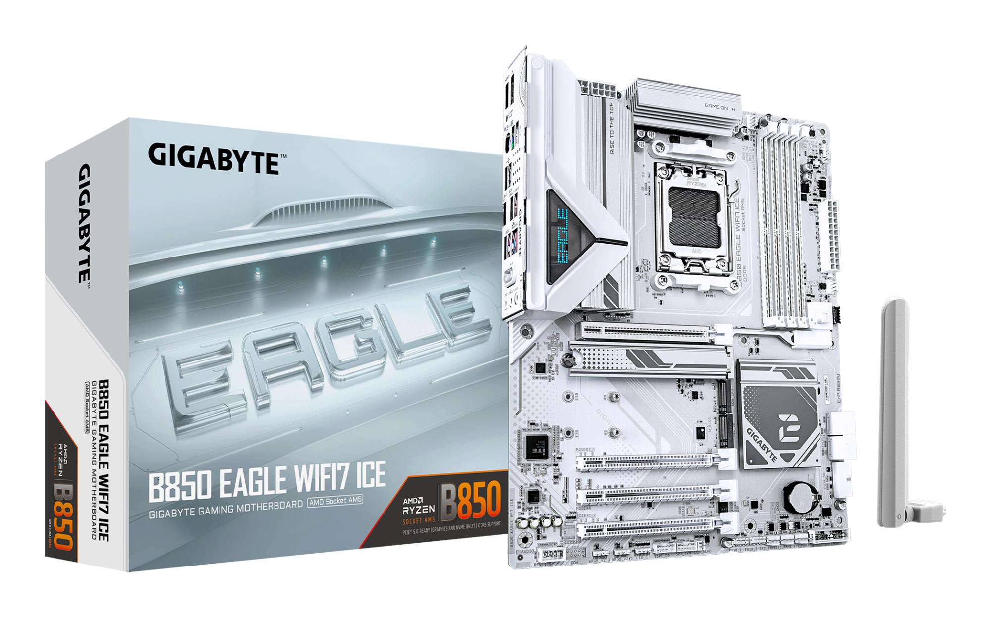 Pagrindinė plokštė GIGABYTE B850 Eagle WiFi7 ICE AMD B850 SAM5 ATX DDR5
