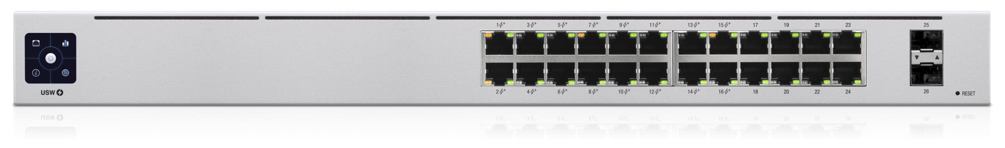 Komutatorius UBIQUITI USW-24-POE L2 PoE+ 16 prievadų 95W