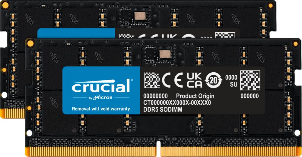 Crucial 128GB DDR5-5600 SO-DIMM atminties rinkinys (2x64GB)