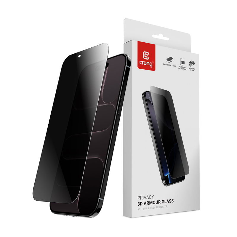 Crong Privacy 3D Armor Glass - Tempered privacy glass iPhone Air