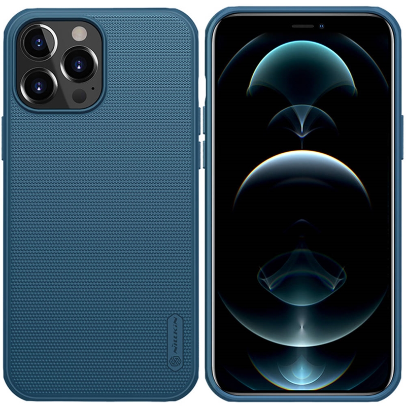 Nillkin Super Frosted Shield Pro dėklas iPhone 13 Pro Max - mėlynas