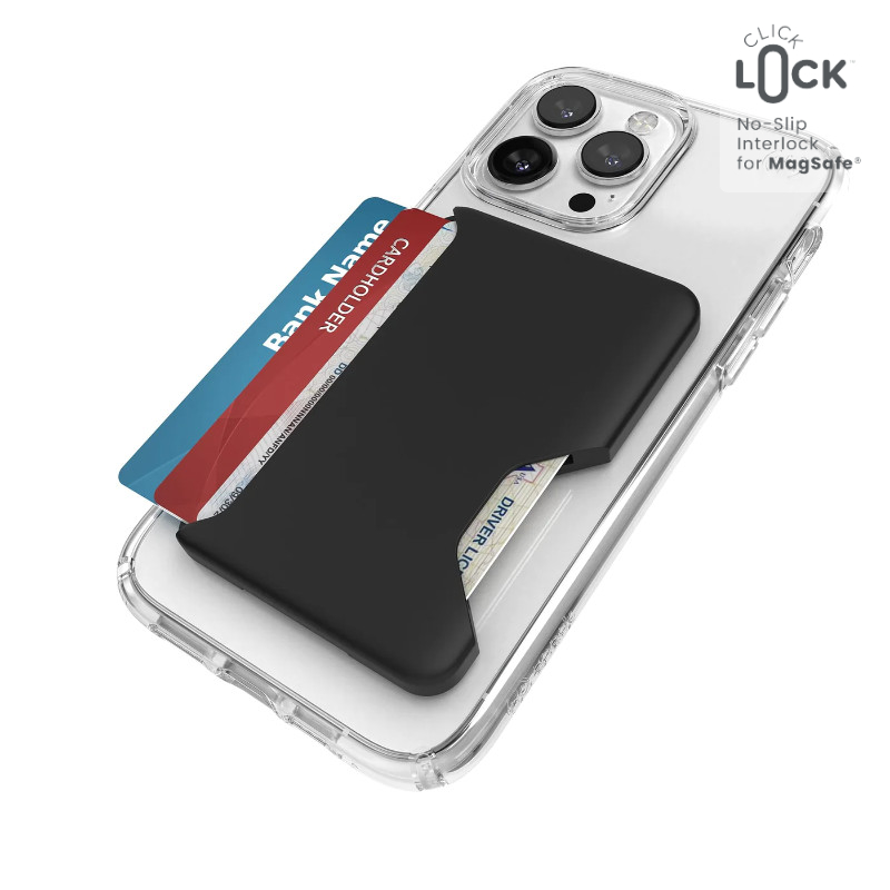 Speck ClickLock Wallet For MagSafe - Magnetic MagSafe Wallet (juodas)