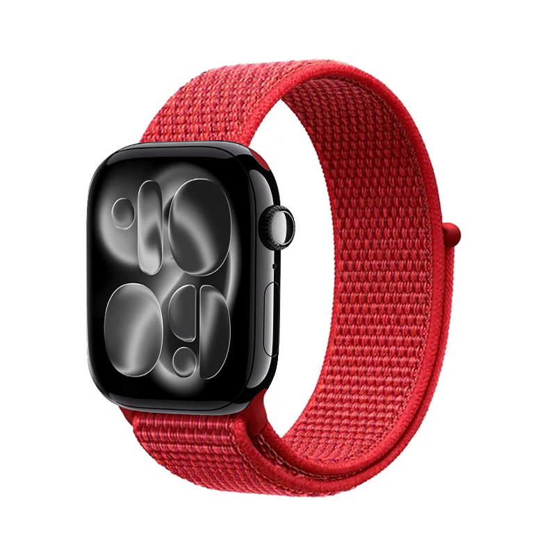 Crong Nylon - Sport Band for Apple Watch 38/40/41/42 mm (raudonas Fusion)