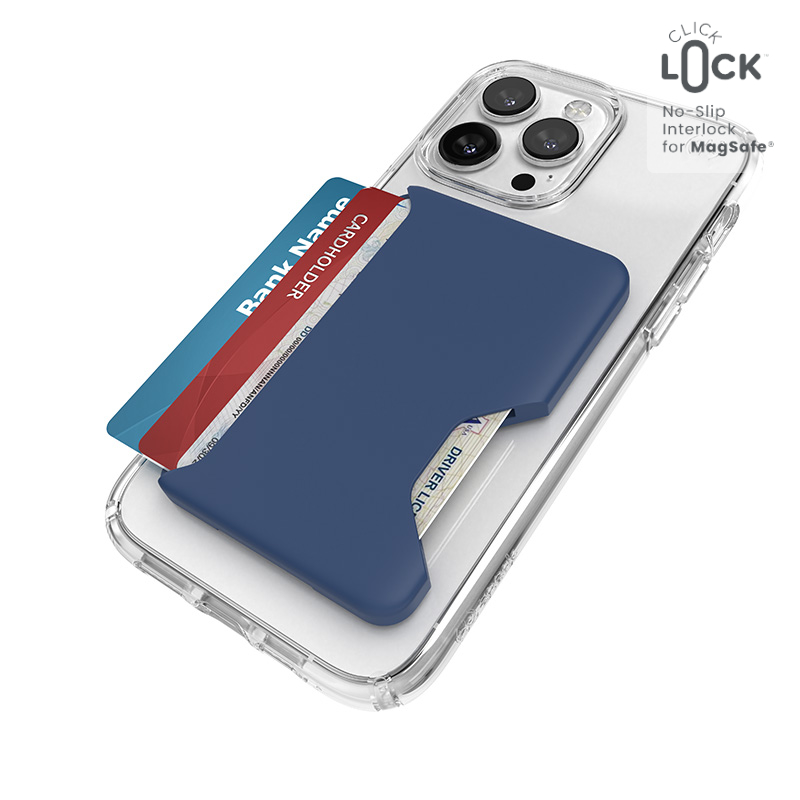 Speck ClickLock Wallet For MagSafe - Magnetic MagSafe Wallet (Coastal mėlynas)