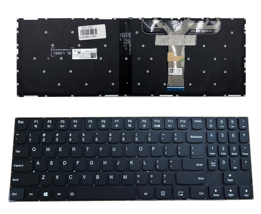 Klaviatūra Lenovo: Legion Y520 su raudonu pašvietimu