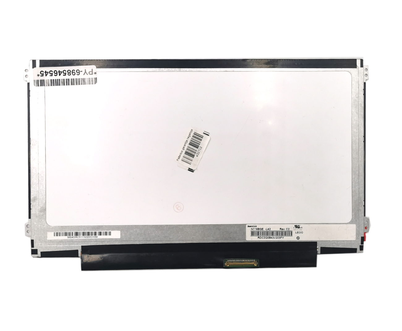 Ekranas 11.6", 1366x768, 60Hz, blizgus, 40pin, dešinėje