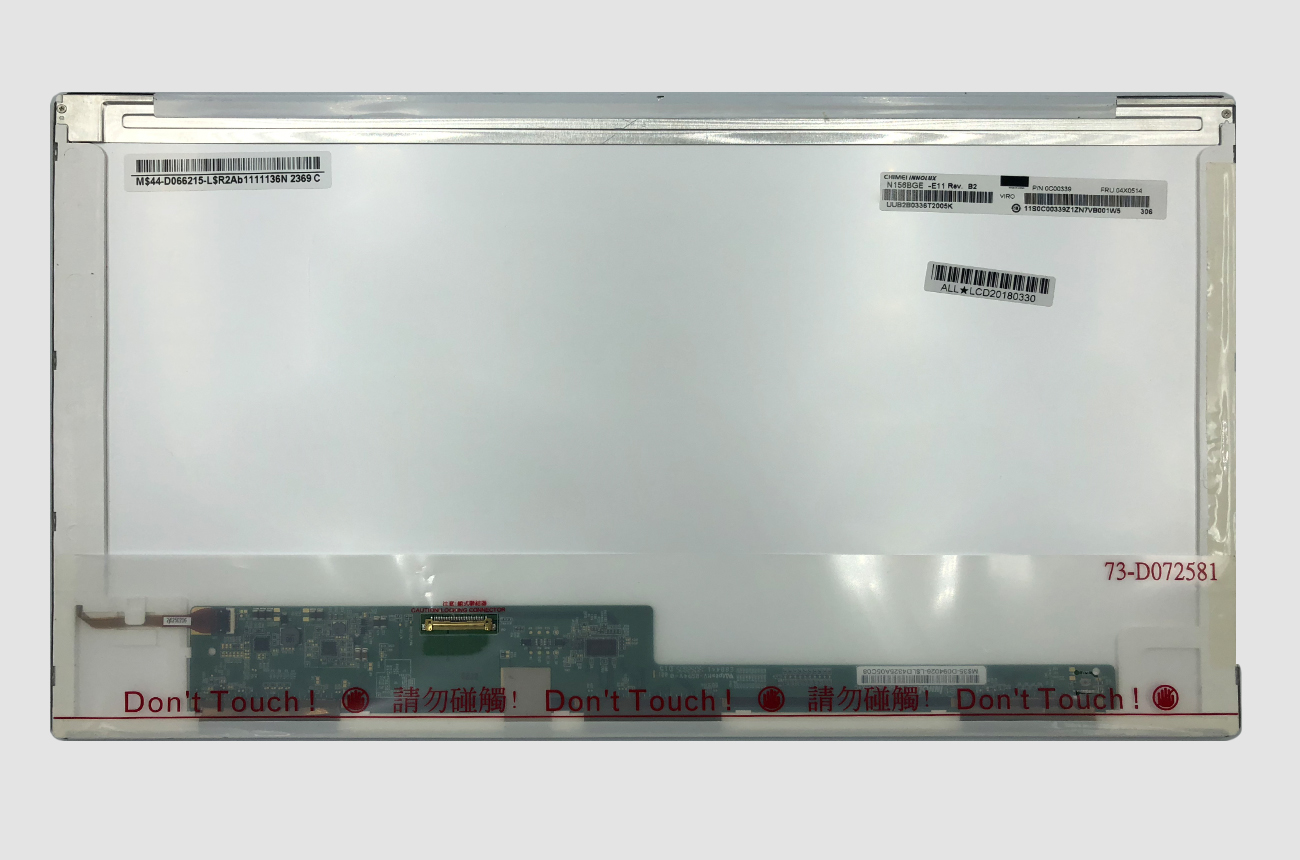 Ekranas 15.6", 1366x768, 60Hz, matinis, 30pin, kairėje