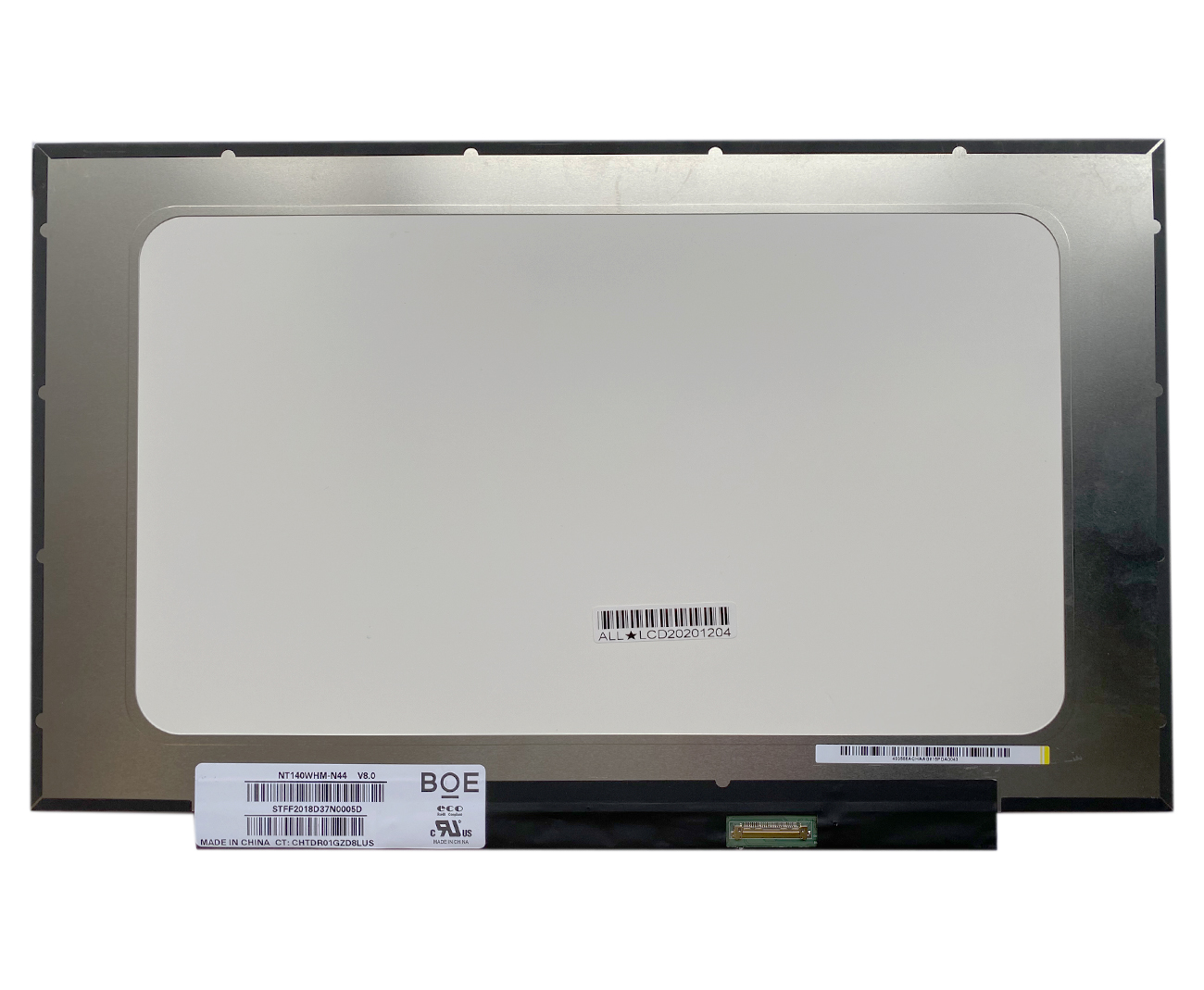 Ekranas 14.0", 1366x768, 60Hz, matinis, 30pin, dešinėje