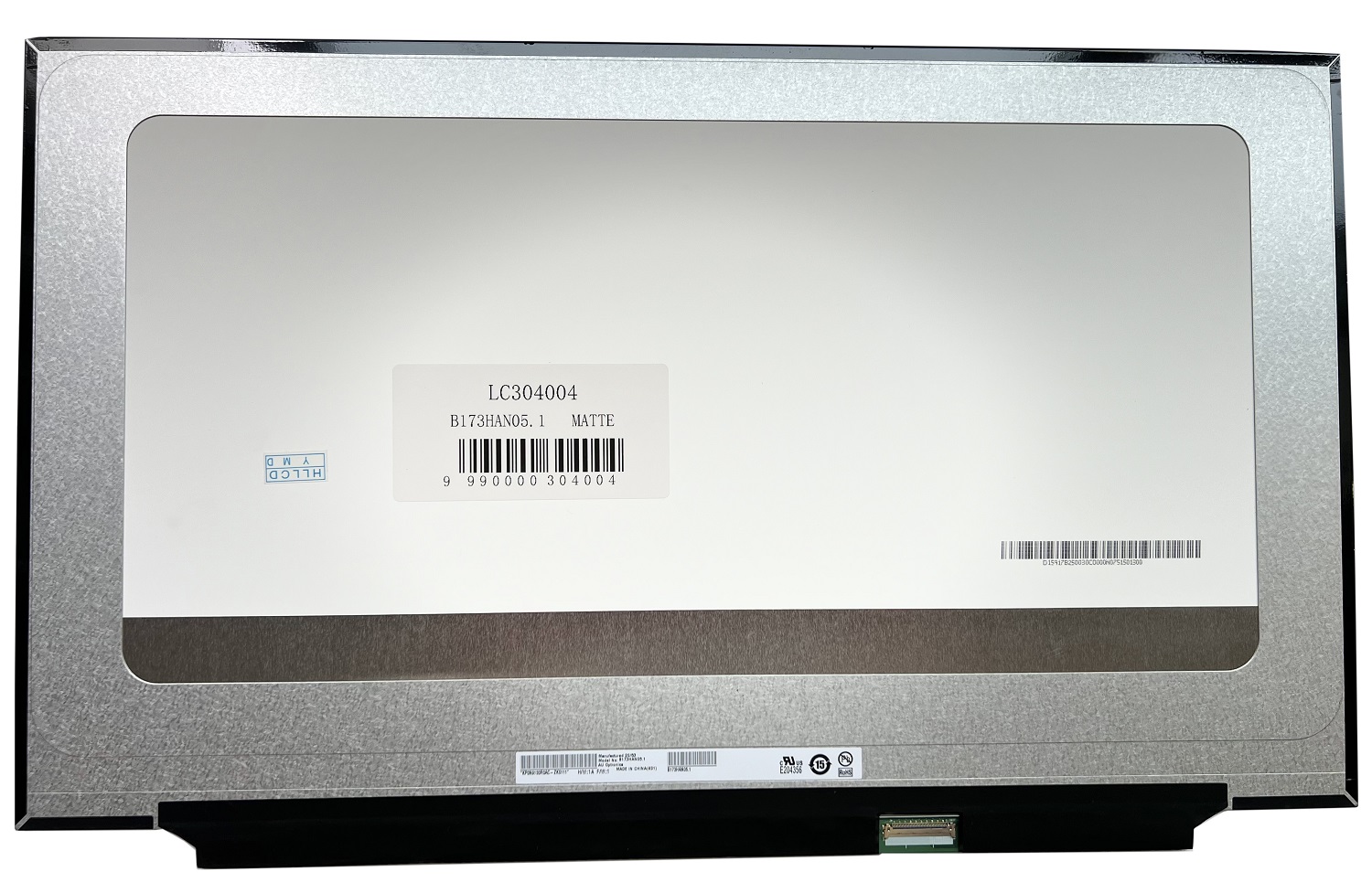 Ekranas 17.3", 1920x1080, 300Hz, matinis, 40pin, dešinėje, IPS