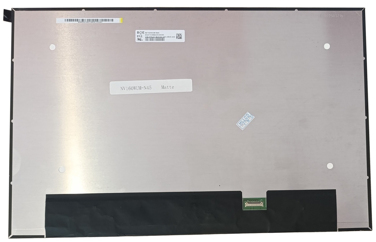 Ekranas 16.0", 1920x1200, 60Hz, matinis, 30pin, dešinėje, IPS