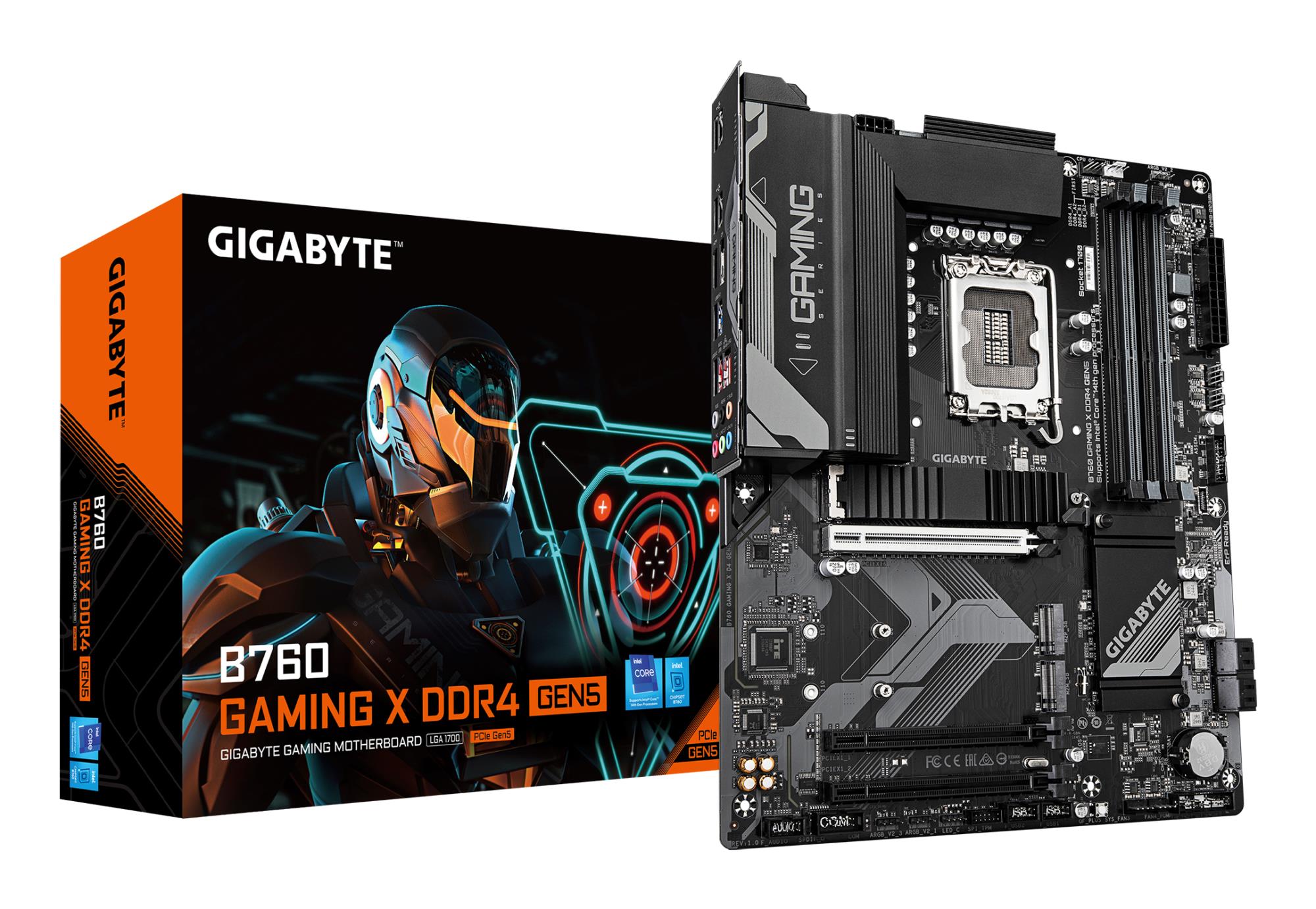 Pagrindinė plokštė GIGABYTE Intel B760 LGA1700 ATX DDR4 4 lizdai