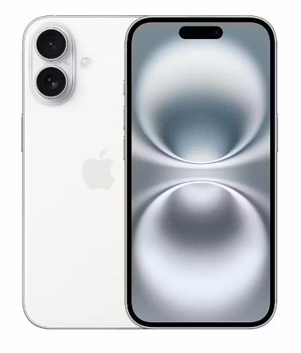 Atnaujintas iPhone 16 128GB baltas A klasė