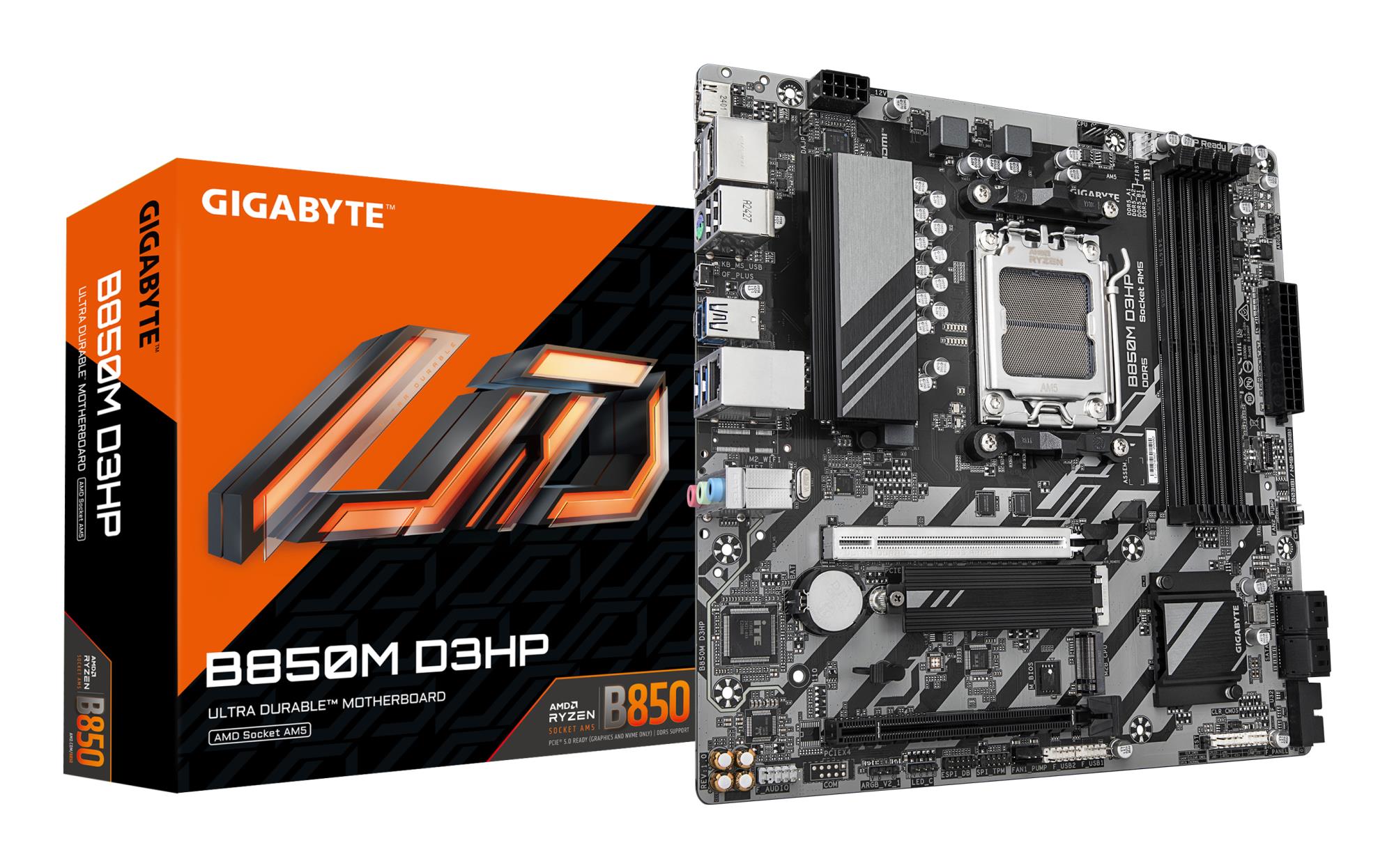 Pagrindinė plokštė GIGABYTE AMD B850 Socket AM5 Micro-ATX DDR5 4 lizdai