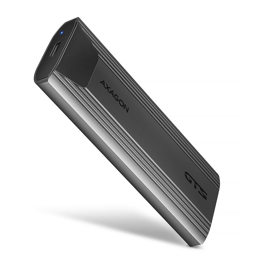 SSD disko dėžutė M.2 NVMe SATA USB-C EEM2-GTS2 Axagon