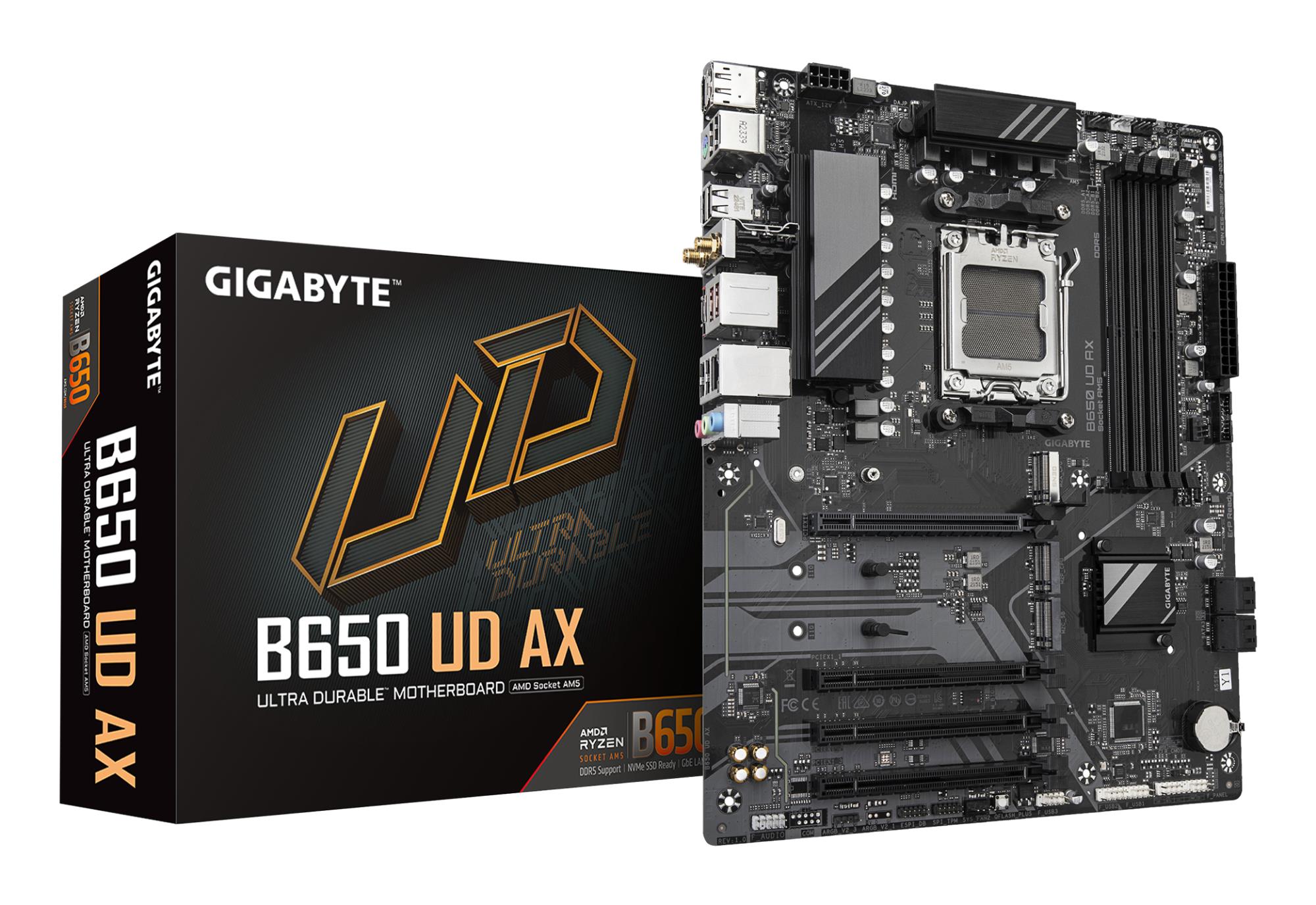 Pagrindinė plokštė GIGABYTE AMD B650 SAM5 ATX DDR5 4 lizdai