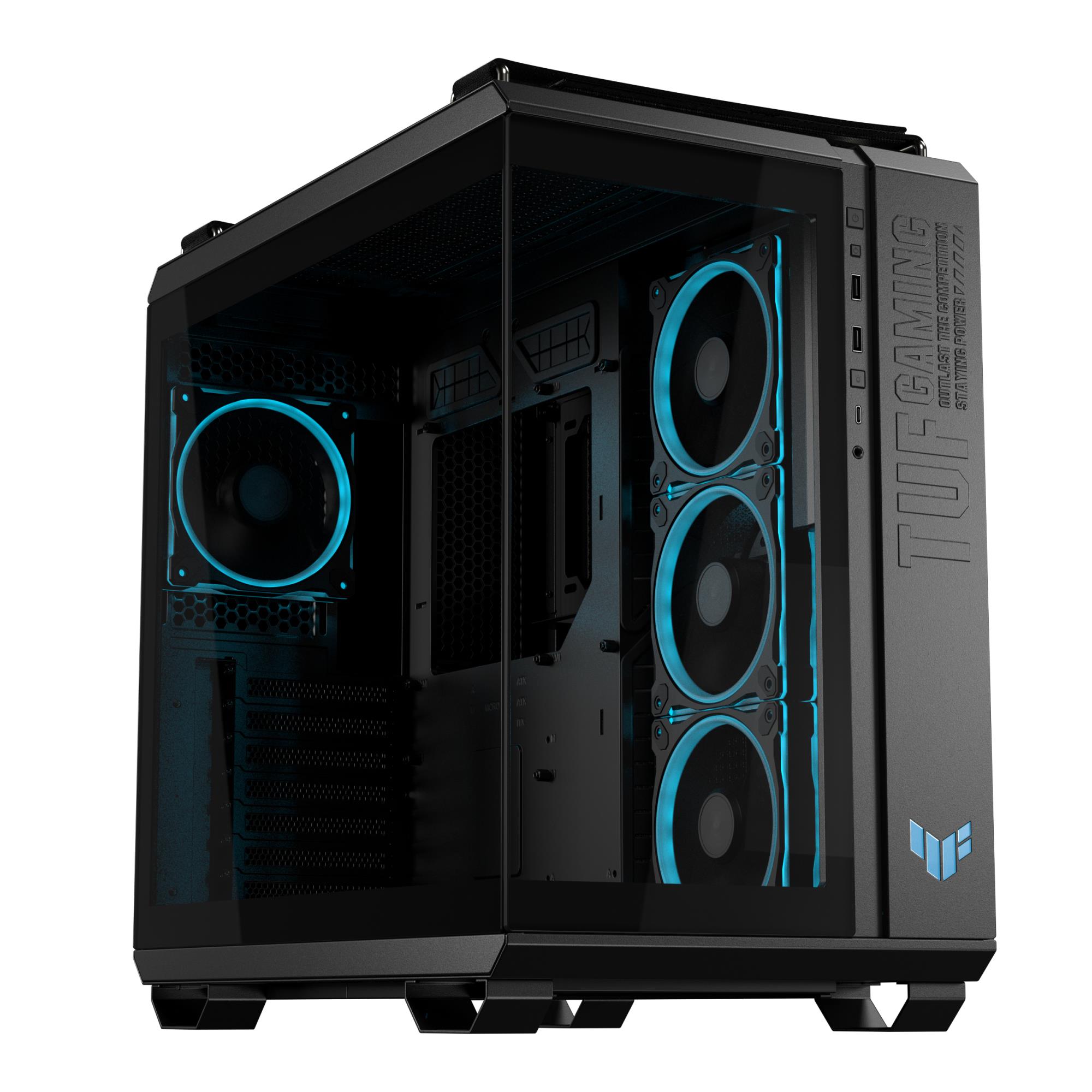 ASUS TUF GAMING GT502 Horizon TG ARGB Black „Midi Tower“ Juoda